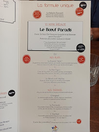 Menu du Assiette au Boeuf à Arras