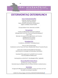 Restaurant der eichenfürst à Marktheidenfeld - menu / carte