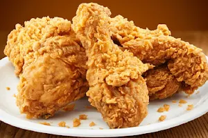 Pizza Pan and Fried Chicken image
