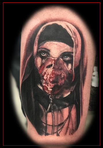 Explore leg sleeve tattoo ideas for women, creative tattoo ideas in Fremont, available at Eternal Tattoo And Body Piercing