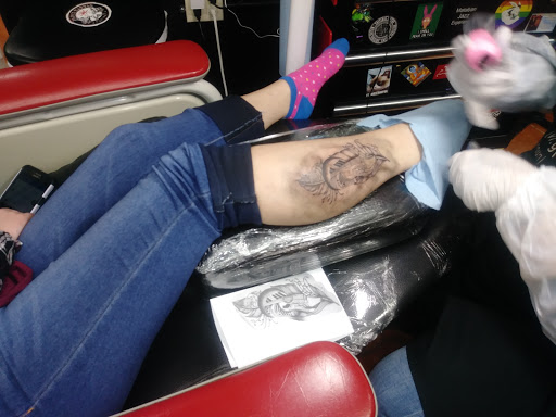 Explore astronomical tattoo ideas, creative tattoo ideas in Coeur D Alene, available at Jojos Tattoo & Body Piercing