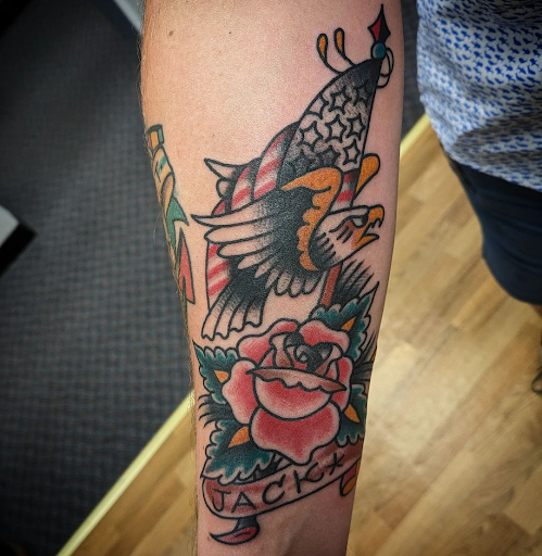 Explore infinity tattoo ideas for men, creative tattoo ideas in Northfield, available at Trifecta Tattoo Parlor