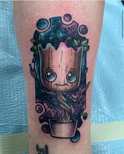 Explore painting tattoo ideas, creative tattoo ideas in Houma, available at Black Pearl Tattoo Co