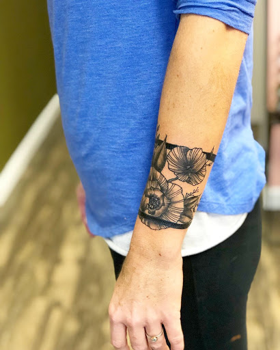 Explore mercury tattoo ideas, creative tattoo ideas in Batavia, available at The Pretty Pin-Up Tattoo Parlor