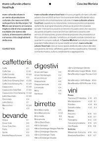 Menu du Pizza Birra e Cucina à Milan