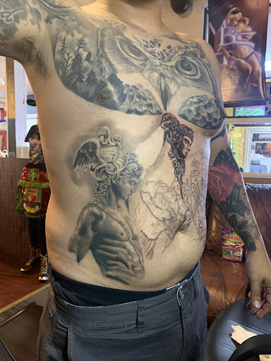 Explore theme tattoo ideas, creative tattoo ideas in San Antonio, available at Texas Taboo Tattoos