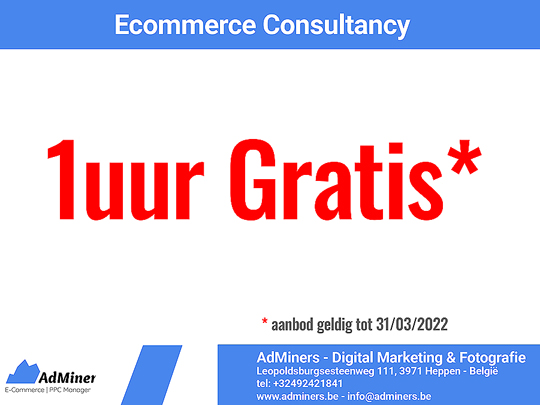 AdMiners | Online Marketing, Marketing Consultancy, Marketing Bureau, Fotostudio - Beringen