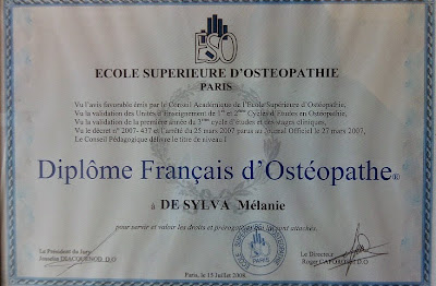 Mélanie De Sylva Ostéopathe D.O. à Caluire-et-Cuire