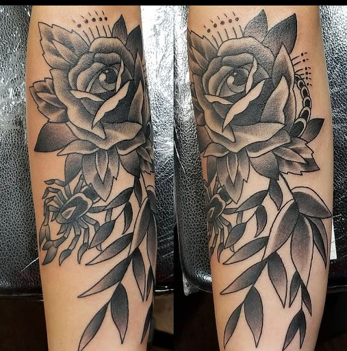 Explore stick and poke tattoo idea, creative tattoo ideas in Lubbock, available at The Brand Tattoo Studio