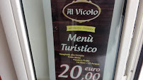 Restaurant Ristorante Pizzeria Al Vicolo à Albissola Marina (le menu)