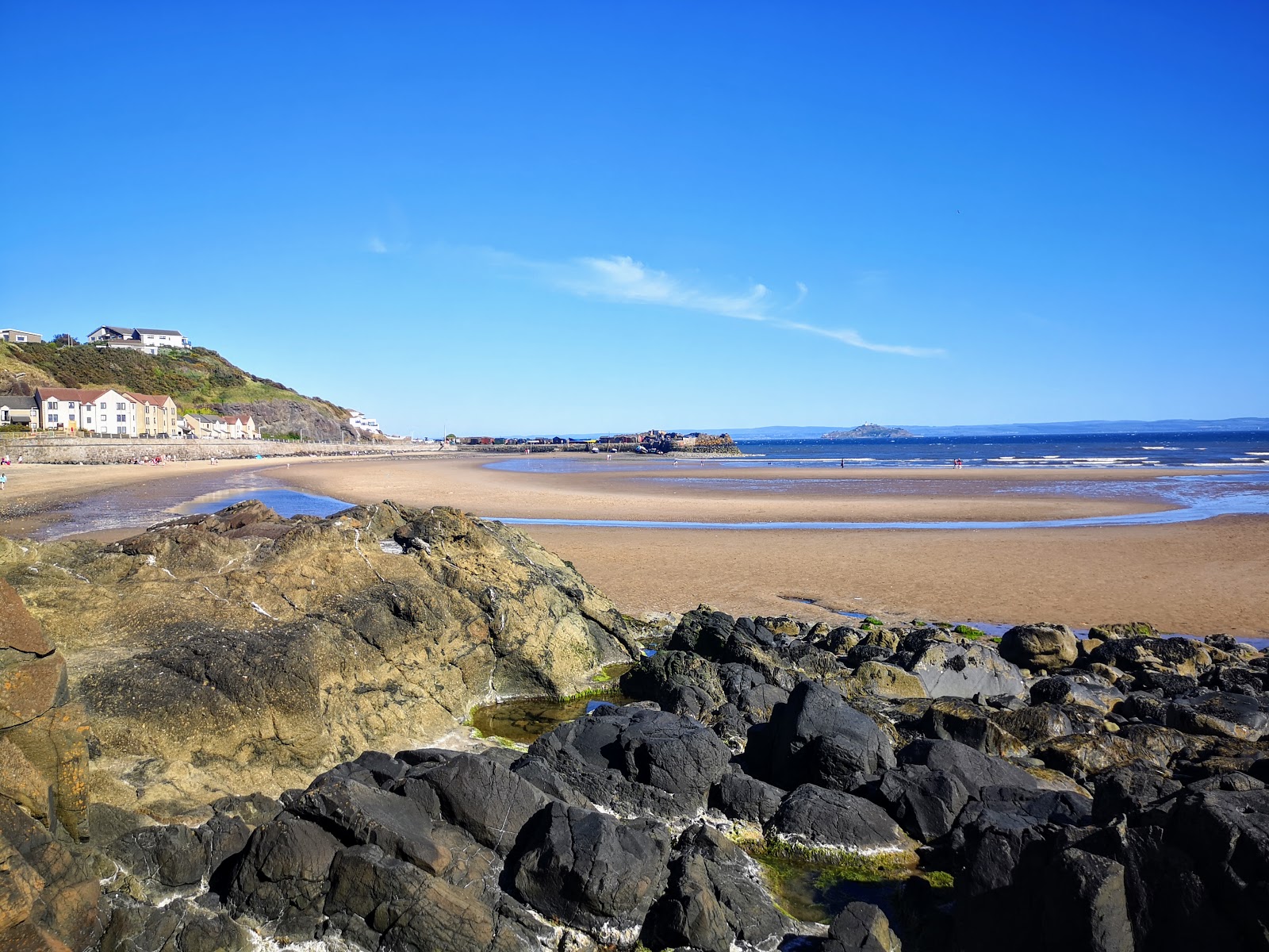 Foto von Pettycur Beach mit gerader strand