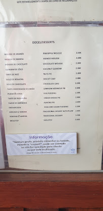 O Espalha Brasas à Borba menu