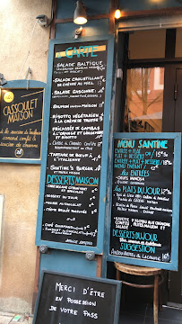 La Santine à Toulouse menu