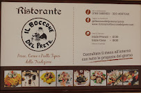 Carte du Ristorante Il boccone del prete Tarquinia à Tarquinia