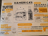 Restaurant américain Hamerica's à Aosta (le menu)