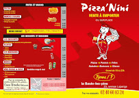 Carte du Pizza'Nini à La Baule-Escoublac