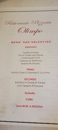 Ristorante Pizzeria Olimpo à Brescia carte