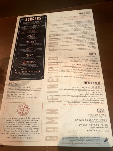 Sports Bar «Anchor Bistro & Sports Bar», reviews and photos, 334 Blue Lakes Blvd N, Twin Falls, ID 83301, USA