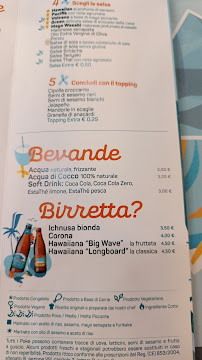 Pacifik Poke Express Duchessa à Turin carte