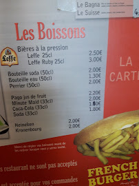 Menu / carte de New French Burger à Tarbes