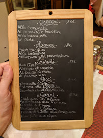 Restaurant italien Chez Nino à Aix-en-Provence (la carte)