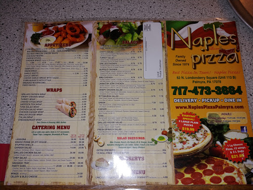 Restaurant «Naples Pizza», reviews and photos, 52 N Londonderry Square #113b, Palmyra, PA 17078, USA