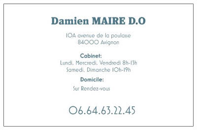 Damien Maire Ostéopathe D.O à Avignon