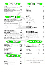 Menu / carte de Pizzaria Miragem à Barqueiros
