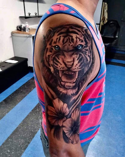 Explore scenery tattoo ideas, creative tattoo ideas in Fort Worth, available at In Depth Tattoo Studio