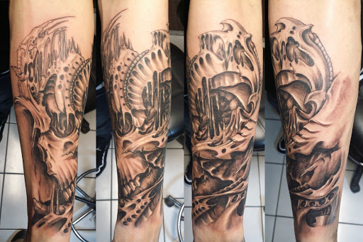 Explore trout tattoo ideas, creative tattoo ideas in Foley, available at Black Sheep Custom Tattoos and Piercings