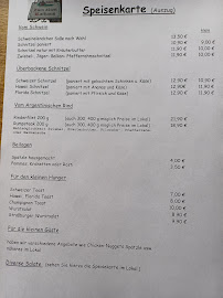Menu du Zum Alten Rathaus à Karlsdorf-Neuthard