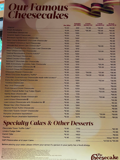 Restaurant «The Cheesecake Factory», reviews and photos, 71 Isham Rd, West Hartford, CT 06107, USA