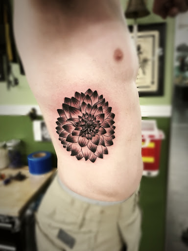 Explore back of shoulder tattoo ideas, creative tattoo ideas in Twentynine Palms, available at Hilltop Tattoo Company