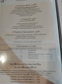 Côté Resto à Honfleur menu