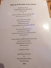 Carte du Restaurant La Tivollière à Saint-Marcellin