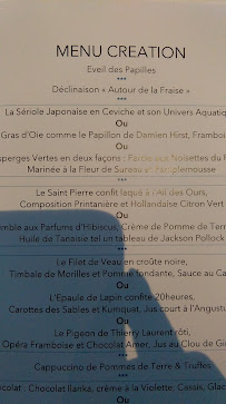 Villa René Lalique à Wingen-sur-Moder menu