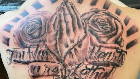 Explore breast cancer ribbon tattoo ideas, creative tattoo ideas in Lewiston, available at Walkins tattoos studio