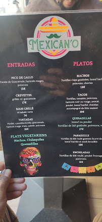 MEXICANO à Lyon menu