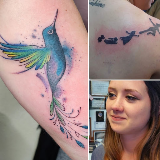 Explore memorial cross tattoo ideas, creative tattoo ideas in Elko, available at Tom Custom Tattoos and Body Piercing Studio