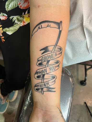 Explore circular tattoo ideas, creative tattoo ideas in Norfolk, available at Black Rose & Dagger Tattoo