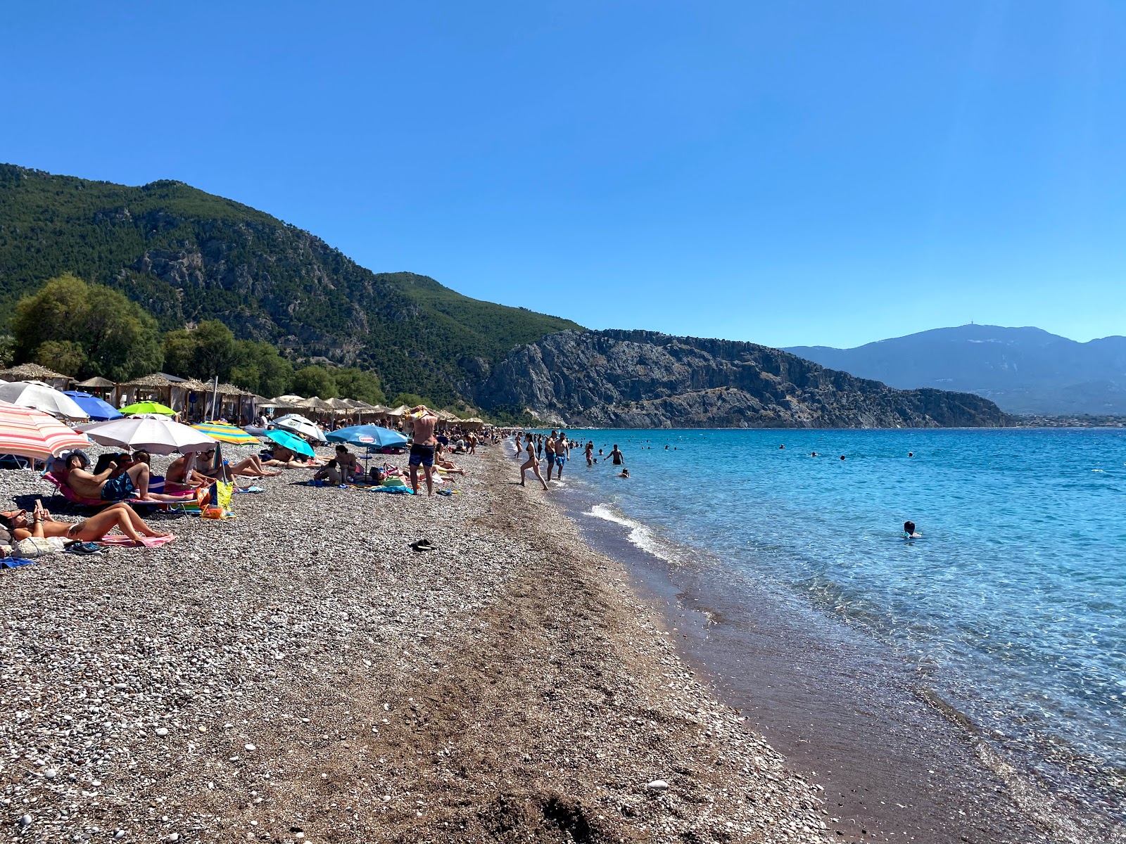 Fotografie cu Psatha beach - locul popular printre cunoscătorii de relaxare