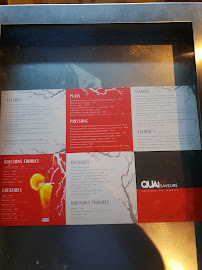 Restaurant Quai des saveurs à Strasbourg (le menu)