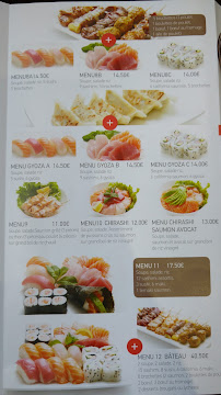 Carte du SUSHI CHATEAU à Vincennes