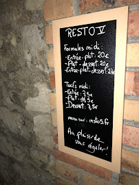 Restaurant Resto V à La Garenne-Colombes (la carte)