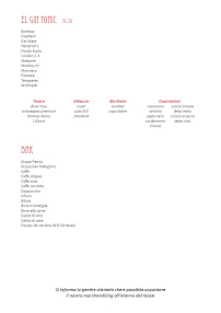 El Carnicero à Milan menu