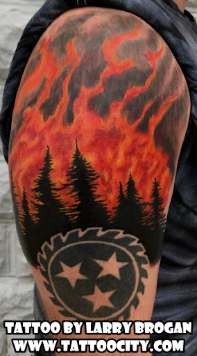 Explore eyebrow tattoo ideas, creative tattoo ideas in Lockport, available at Tattoo City by Larry Brogan