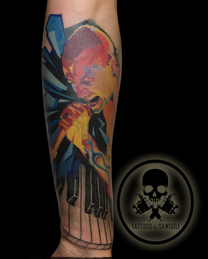 Explore chemistry tattoo ideas, creative tattoo ideas in Venice, available at Ink Monkey Tattoo and Piercing