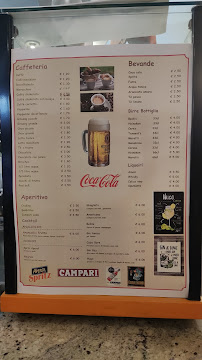 Carte du Bar_5stelle à Milan