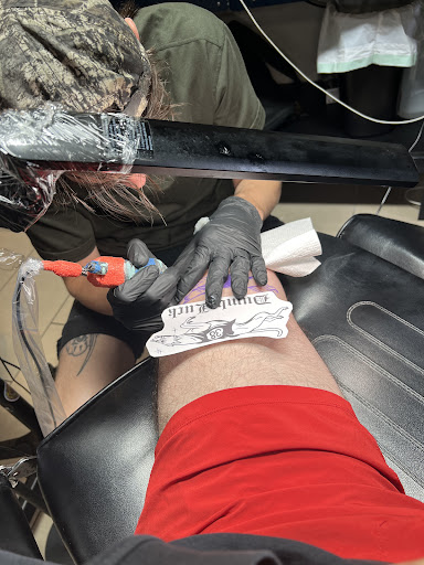 Explore boston terrier tattoo ideas, creative tattoo ideas in Sarasota, available at SEVEN SINS Tattoo Studio