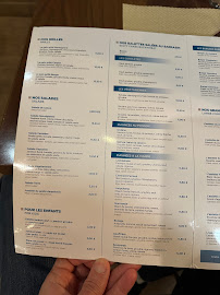 Restaurant les cabines à Ouistreham (le menu)